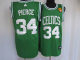 Men's Boston Celtics #34 Paul Pierce Stitched Green Final Patch NBA Jersey