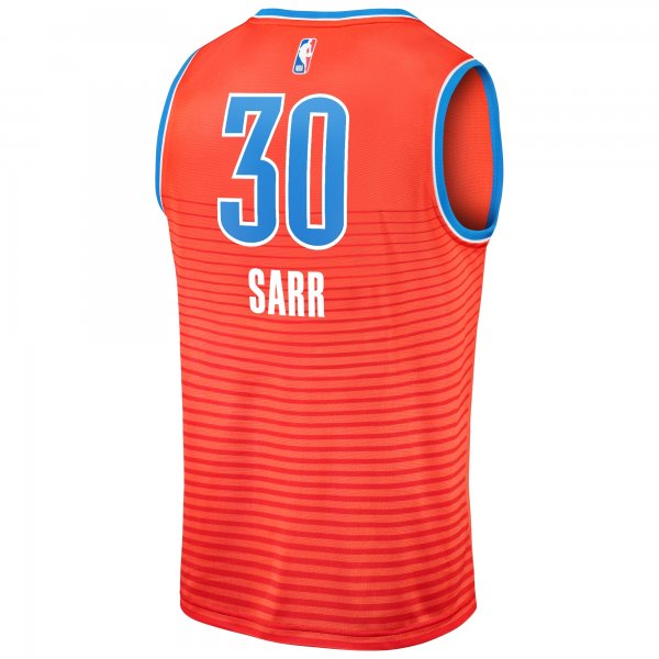 Men's Oklahoma City Thunder Olivier Sarr Fanatics Orange Fast Break Replica Player Jersey - Statement Edition