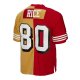 Men's San Francisco 49ers Jerry Rice Mitchell & Ness Scarlet/Gold 1994 Split Legacy Replica Jersey