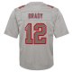 Youth Tampa Bay Buccaneers Tom Brady Nike Gray Atmosphere Game Jersey