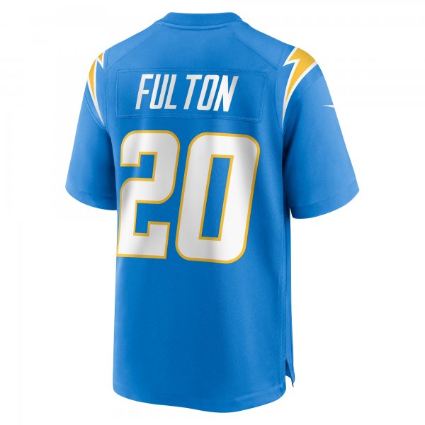 Men's Los Angeles Chargers Kristian Fulton Nike  Powder Blue  Game Jersey