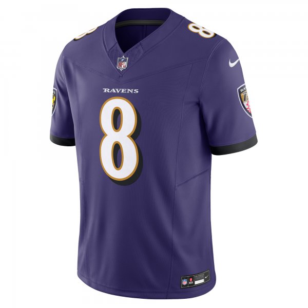 Men's Baltimore Ravens Lamar Jackson Nike Purple Vapor F.U.S.E. Limited Jersey