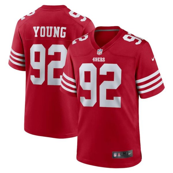 Men's #92 Chase Young San Francisco 49ers Nike Limited Jersey - Scarlet