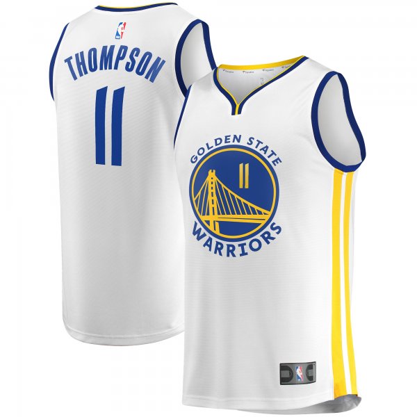 Men's Golden State Warriors Klay Thompson Fanatics White 2022/23 Fast Break Replica Player Jersey - Association Edition