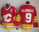 Calgary Flames #9 Lanny McDonald Red CCM Throwback Stitched NHL Jersey