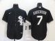 Men's Chicago White Sox #7 Tim Anderson Black Stitched MLB Cool Base Nike Jersey