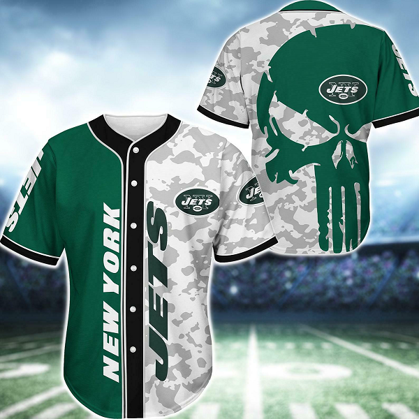 New York Jets NFL Stitched Fashion Baseball Legend Jersey