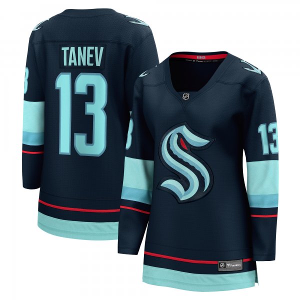 Women's Seattle Kraken Brandon Tanev Fanatics Deep Sea Blue Home Premier Breakaway Player Jersey