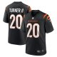 Men's Cincinnati Bengals DJ Turner Nike  Black Team Game Jersey