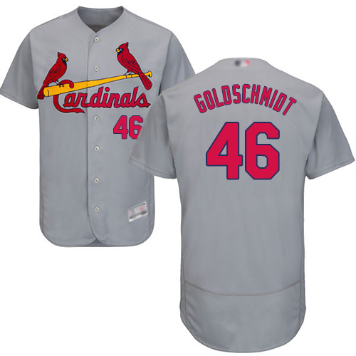 St. Louis Cardinals #46 Paul Goldschmidt Grey Flexbase Collection Stitched MLB Jersey