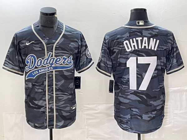 Men's Los Angeles Dodgers #17 Nike Camouflage Shohei Ohtani Jersey