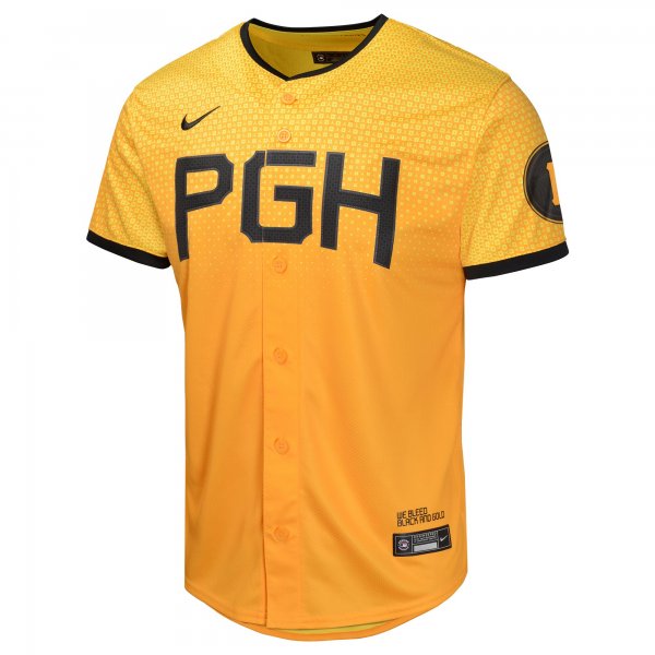 Youth Pittsburgh Pirates  Nike Gold City Connect Limited Jersey