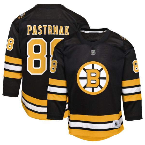 Youth Boston Bruins #88 David Pastrnak Black Home Replica Player Jersey