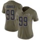 Nike Los Angeles Rams #99 Aaron Donald Olive Women's Stitched NFL Limited 2017 Salute to Service Jersey