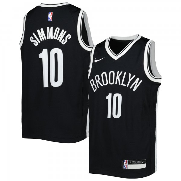 Youth Brooklyn Nets Ben Simmons Nike Black Swingman Jersey - Icon Edition