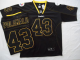 Men's Pittsburgh Steelers #43 Troy Polamalu Black Field Shadow Stitched NFL Jersey