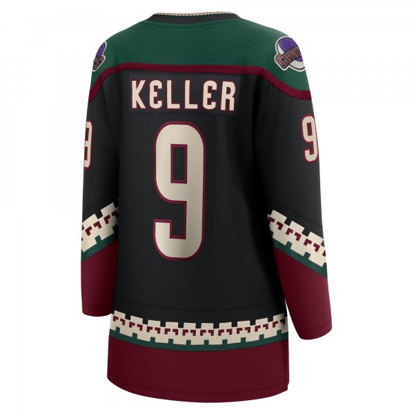 Women's Arizona Coyotes Clayton Keller Fanatics Black Home Breakaway Player Jersey