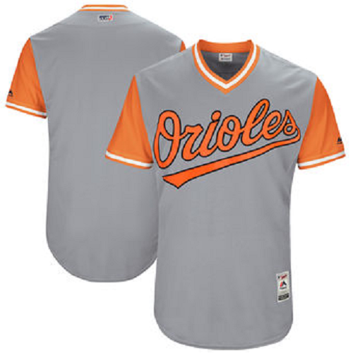 Men's Baltimore Orioles Majestic Gray 2017 Players Weekend Team Jersey