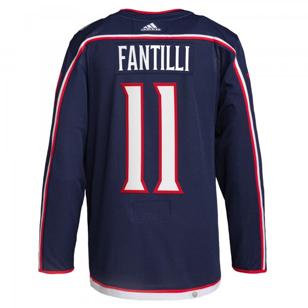 Men's Columbus Blue Jackets Adam Fantilli adidas Navy Home Primegreen Pro Player Jersey