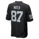 Men's Las Vegas Raiders Michael Mayer Nike Black 2023 NFL Draft Pick Game Jersey