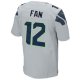 Mens Seattle Seahawks 12s Nike Gray Elite Jersey