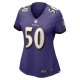 Women's Baltimore Ravens Kyle Van Noy Nike  Purple  Game Jersey