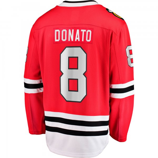 Men's Chicago Blackhawks Ryan Donato Fanatics Red Home Breakaway Jersey