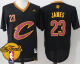 Men's Cleveland Cavaliers #23 LeBron James Black Short Sleeve "C" The Finals Patch Stitched NBA Jersey