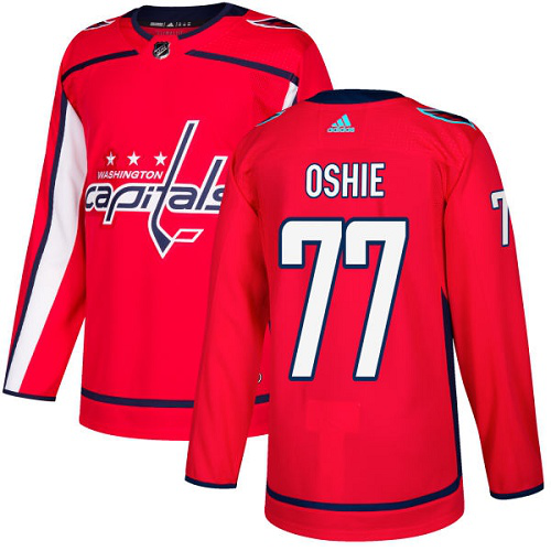 Adidas Washington Capitals #77 T.J Oshie Red Home Stitched NHL Jersey