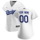 Women's Los Angeles Dodgers Nike White Home Replica Custom Jersey