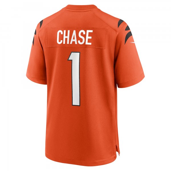 Men's Cincinnati Bengals Ja'Marr Chase Nike Orange Alternate Game Jersey