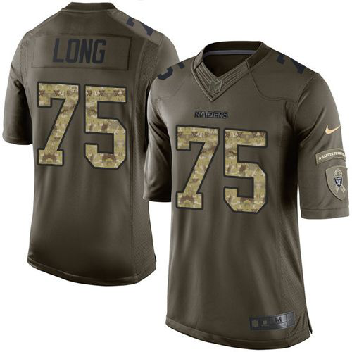 Nike Las Vegas Raiders #75 Howie Long Green Men's Stitched NFL Limited Salute to Service Jersey