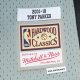 Unisex San Antonio Spurs Tony Parker Mitchell & Ness Gray Hall of Fame Class of 2023 Throwback Swingman Jersey