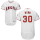 Men's Los Angeles Angels #30 Nolan Ryan White Flexbase Collection Stitched MLB Jersey