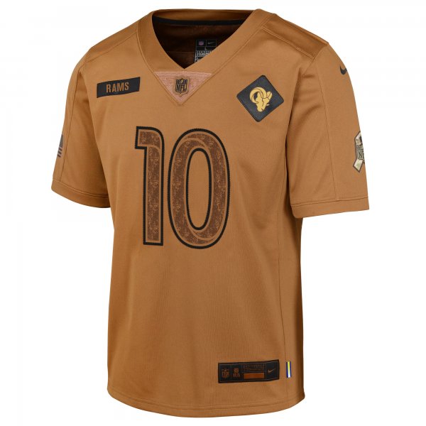 Youth Los Angeles Rams Cooper Kupp Nike Brown 2023 Salute To Service Limited Jersey