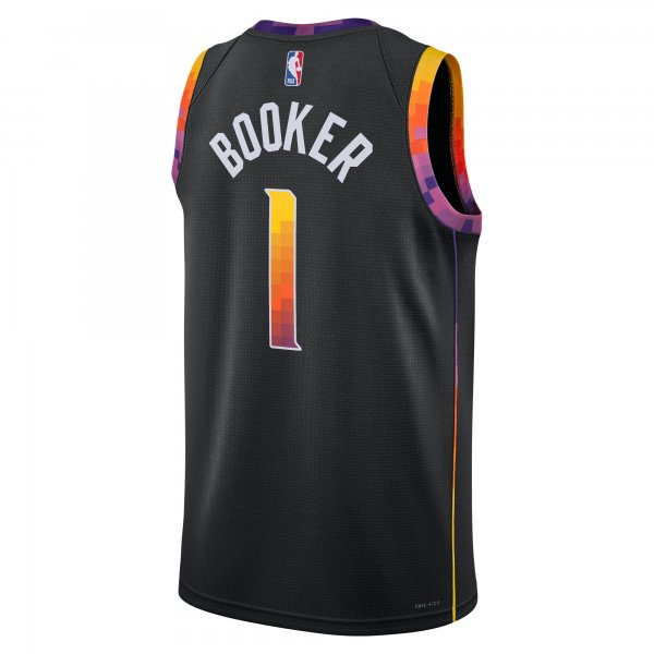 Unisex Phoenix Suns Devin Booker Jordan Brand Black Swingman Jersey - Statement Edition