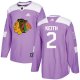 Adidas Chicago Blackhawks #2 Duncan Keith Purple Fights Cancer Stitched NHL Jersey