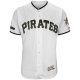 Men's Pittsburgh Pirates Blank Majestic White 2018 Memorial Day Collection Flex Base MLB Team Jersey