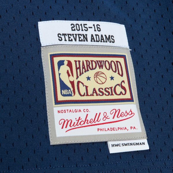 Men's Oklahoma City Thunder Steven Adams Mitchell & Ness Navy  2015/16 Hardwood Classics Alternate Swingman Jersey