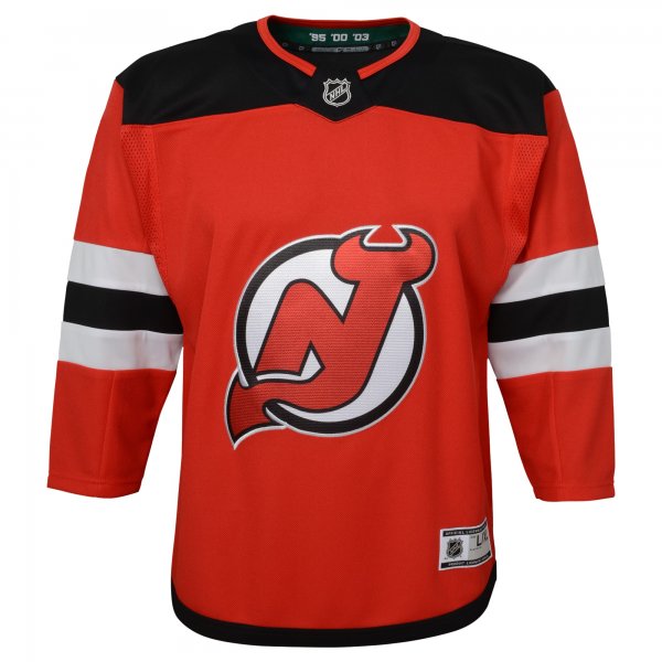 Youth New Jersey Devils Red Home Premier Blank Jersey