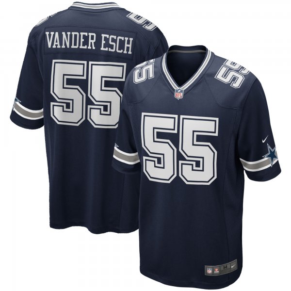 Men's Dallas Cowboys Leighton Vander Esch Nike Navy Team Game Jersey