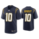 Men's #10 Justin Herbert Los Angeles Chargers Navy 2020 NFL Draft Alternate Game Jersey