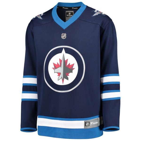 Youth Winnipeg Jets Fanatics Blue Home Replica Blank Jersey