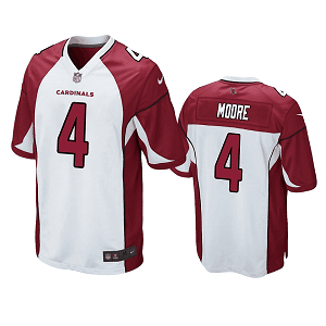 Men's Arizona Cardinals #4 Rondale Moore White Game Jersey