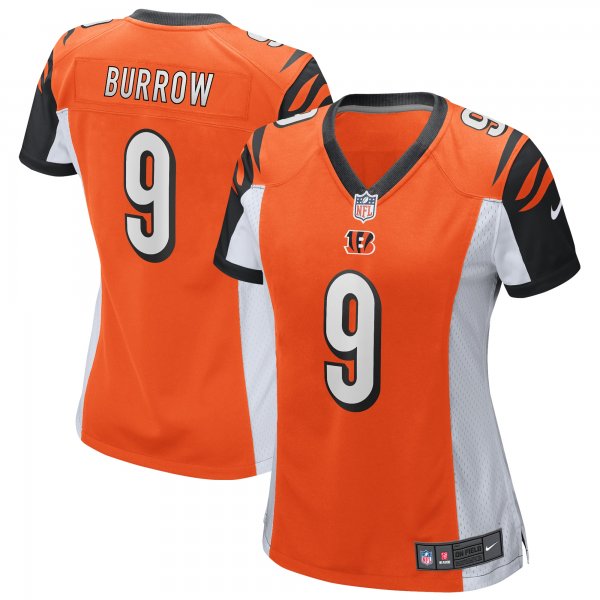 Women's Cincinnati Bengals Joe Burrow Nike Orange Alternate Player Game Jersey