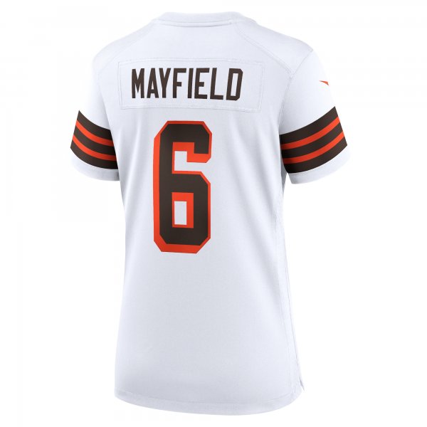 Women's Cleveland Browns Baker Mayfield Nike White 1946 Collection Alternate Game Jersey