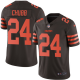 Nike Cleveland Browns #24 Nick Chubb Brown Men's Stitched NFL Limited Rush Jersey