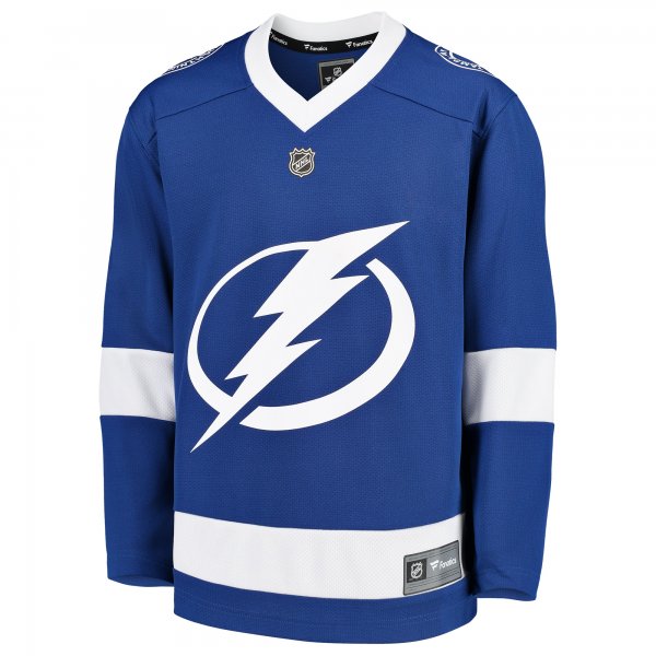 Youth Tampa Bay Lightning Fanatics Blue Home Replica Blank Jersey