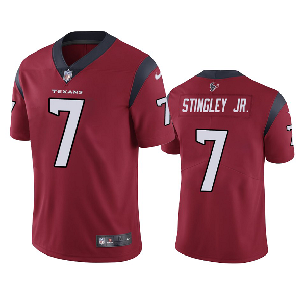 Men's Houston Texans Derek Stingley Jr. Red 2022 NFL New Draft Vapor Limited Jersey