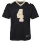 Youth New Orleans Saints Derek Carr Nike Black Game Jersey